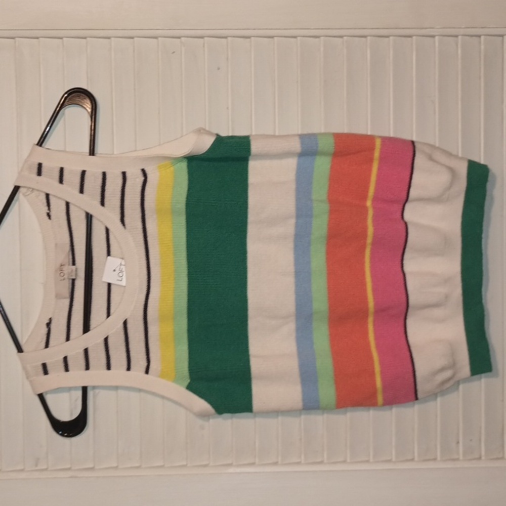 Multi Color Sweater Vest